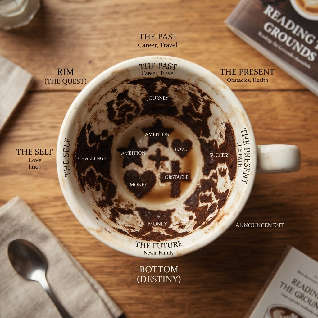 Coffee Cup Reading Positions: What the Rim, Handle and Bottom Mean